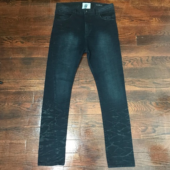 Versuchskind Berlin Jeans Style XOSP Men's Size 33 Handmade Drop Crotch Black - Picture 3 of 13
